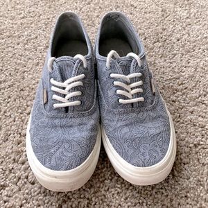 Vans Classic Floral Denim-Grey Shoes